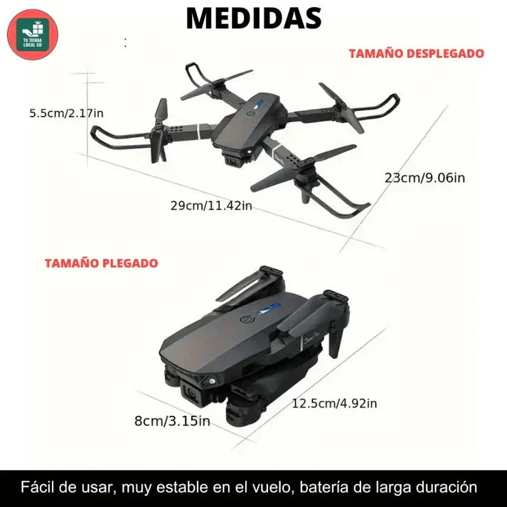 SkyView Pro™ Dron Doble Camara Tu Compañero Aéreo 4K
