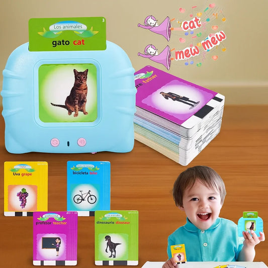 SmartCards Kids™ Lector de Tarjetas Bilingüe + 255 Cartas Educativas