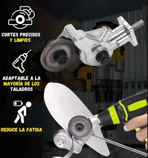DrillMax Cutter™ Convierte tu Taladro en un Cortador Profesional de Metal