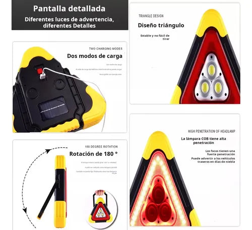 Hurry Bolt™ Triángulo LED multifunción para emergencia